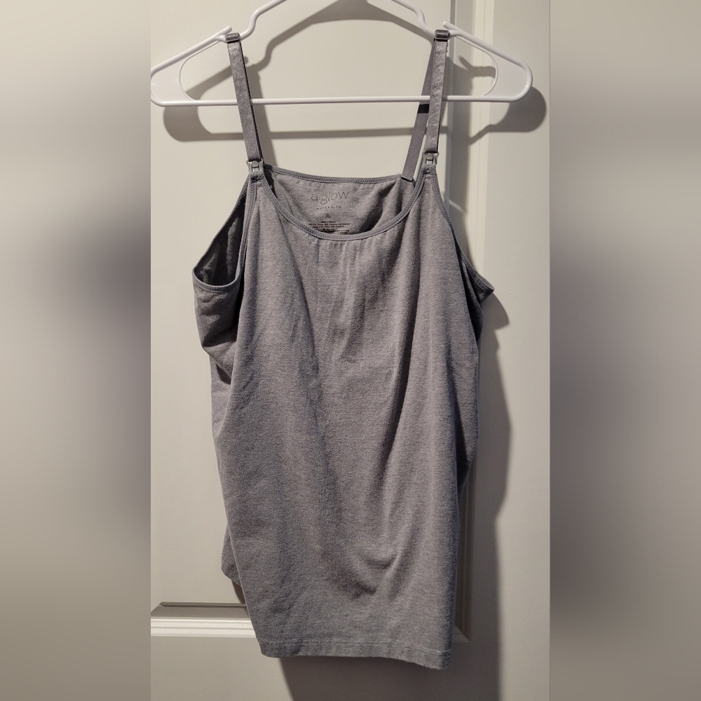 A:glow maternity nursing tank top